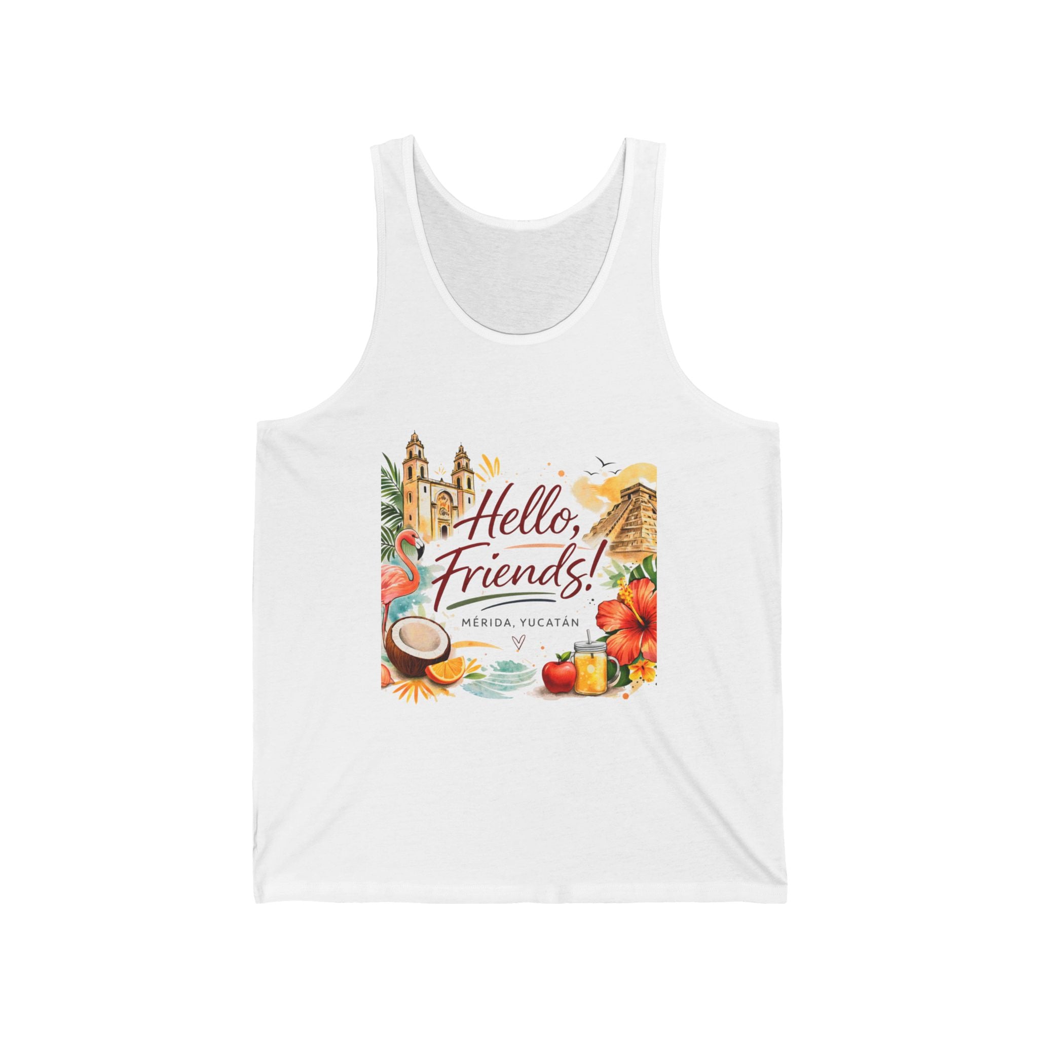 Hello, Friends! Vacation Tropical Tank Top