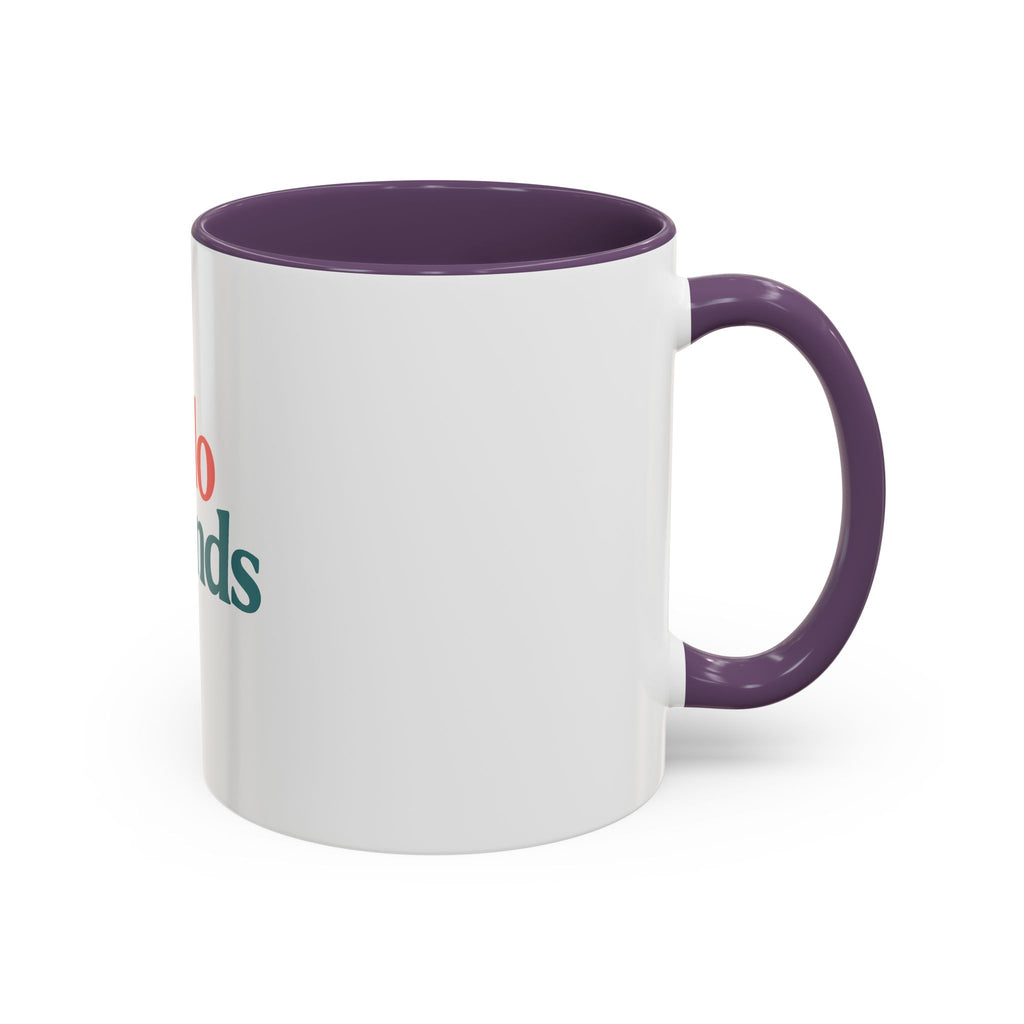Hello Friends Accent Coffee Mug - Retro Color Typography 11/15oz