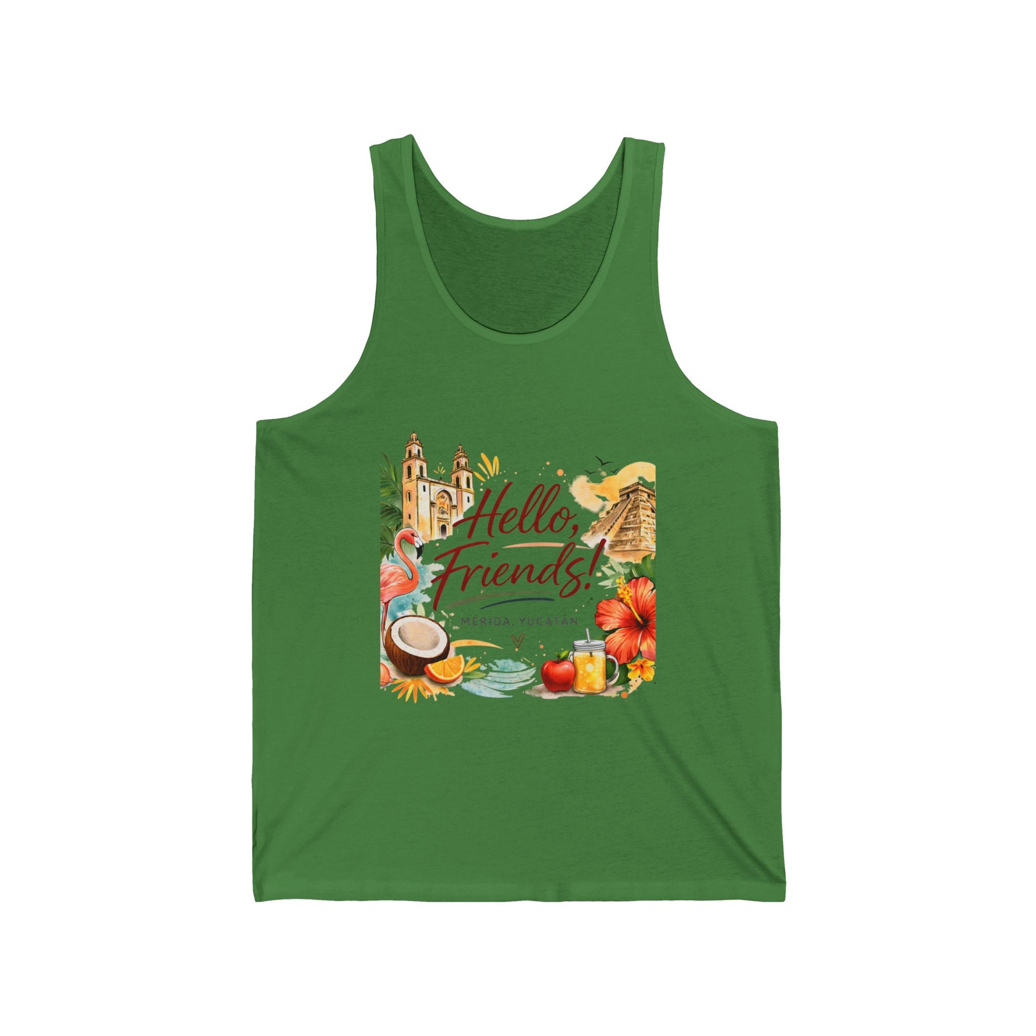 Hello, Friends! Vacation Tropical Tank Top