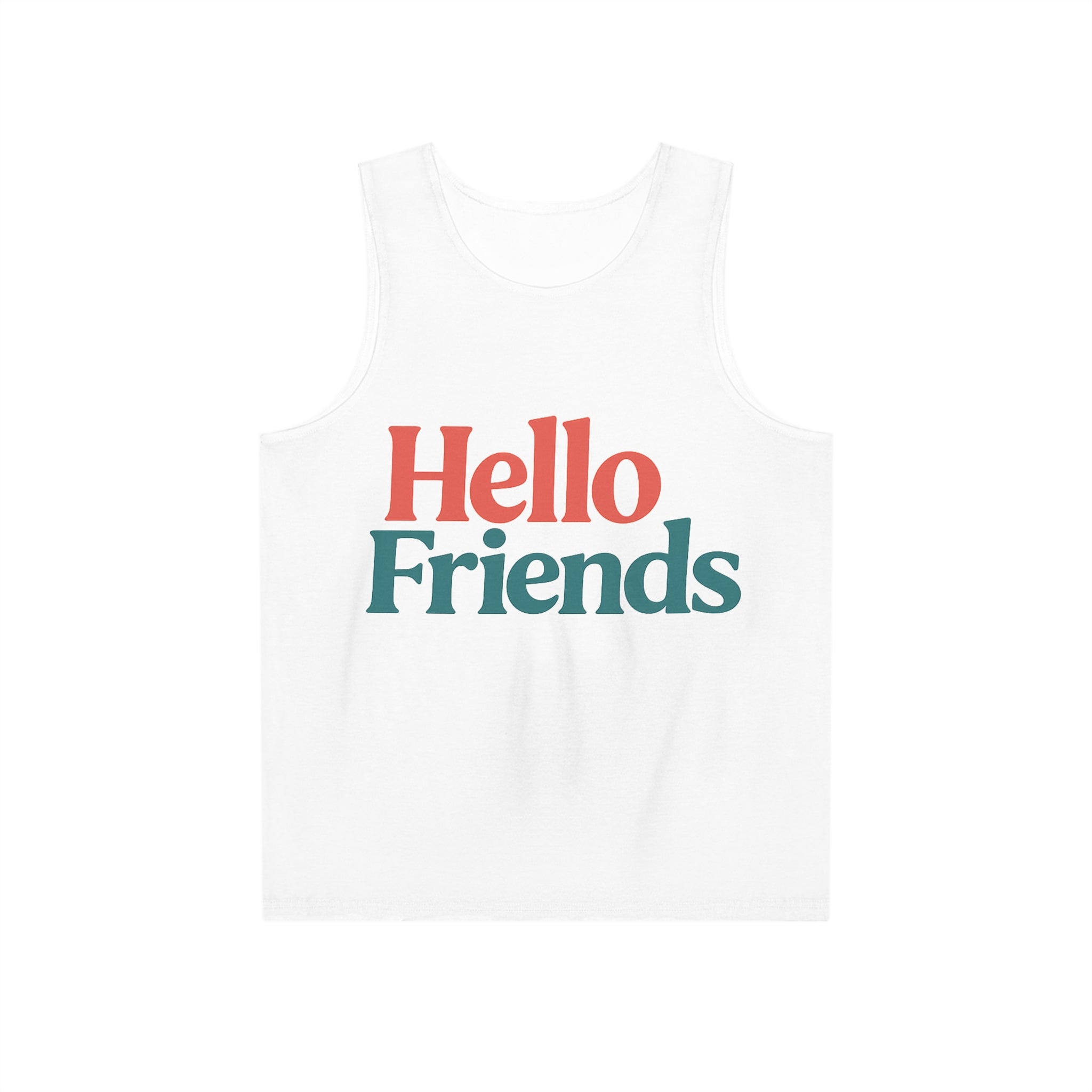 Men's Tank Top — Retro 'No Worries' Graphic All-Over Print
