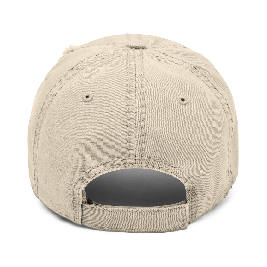 Hello Friends Embroidered Distressed Dad Hat