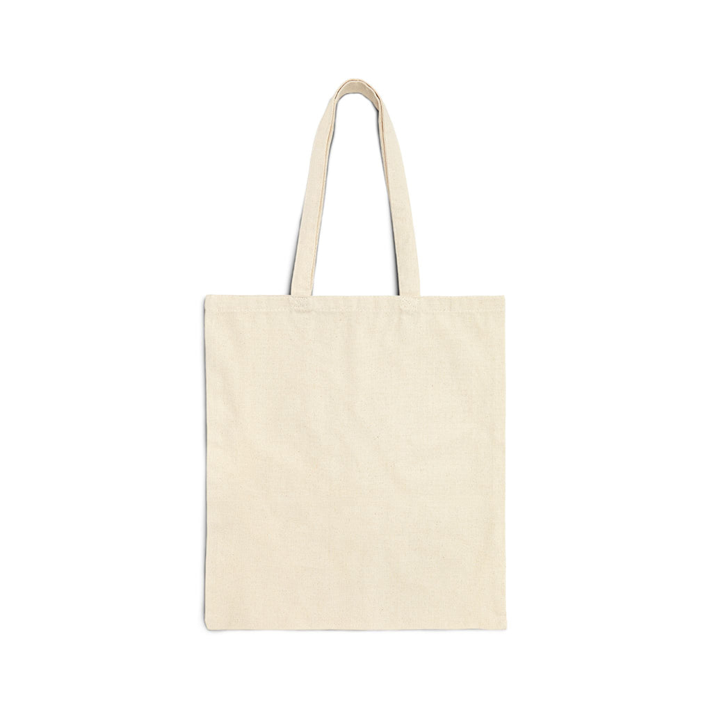 Tote Bag — "Hello, Friends!" Tropical Vacation Canvas Tote (Flamingo, Hibiscus & Coconut)