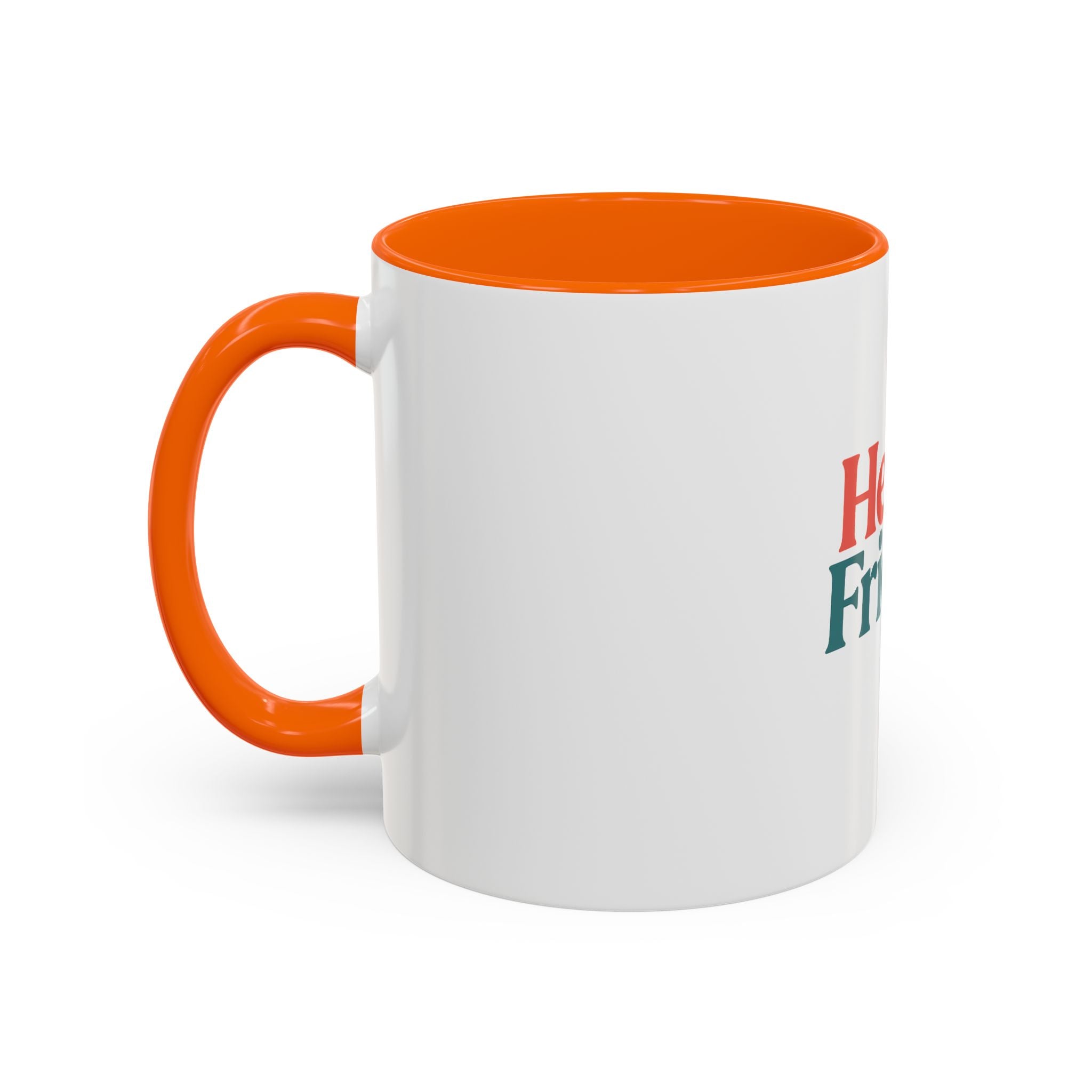 Hello Friends Accent Coffee Mug - Retro Color Typography 11/15oz