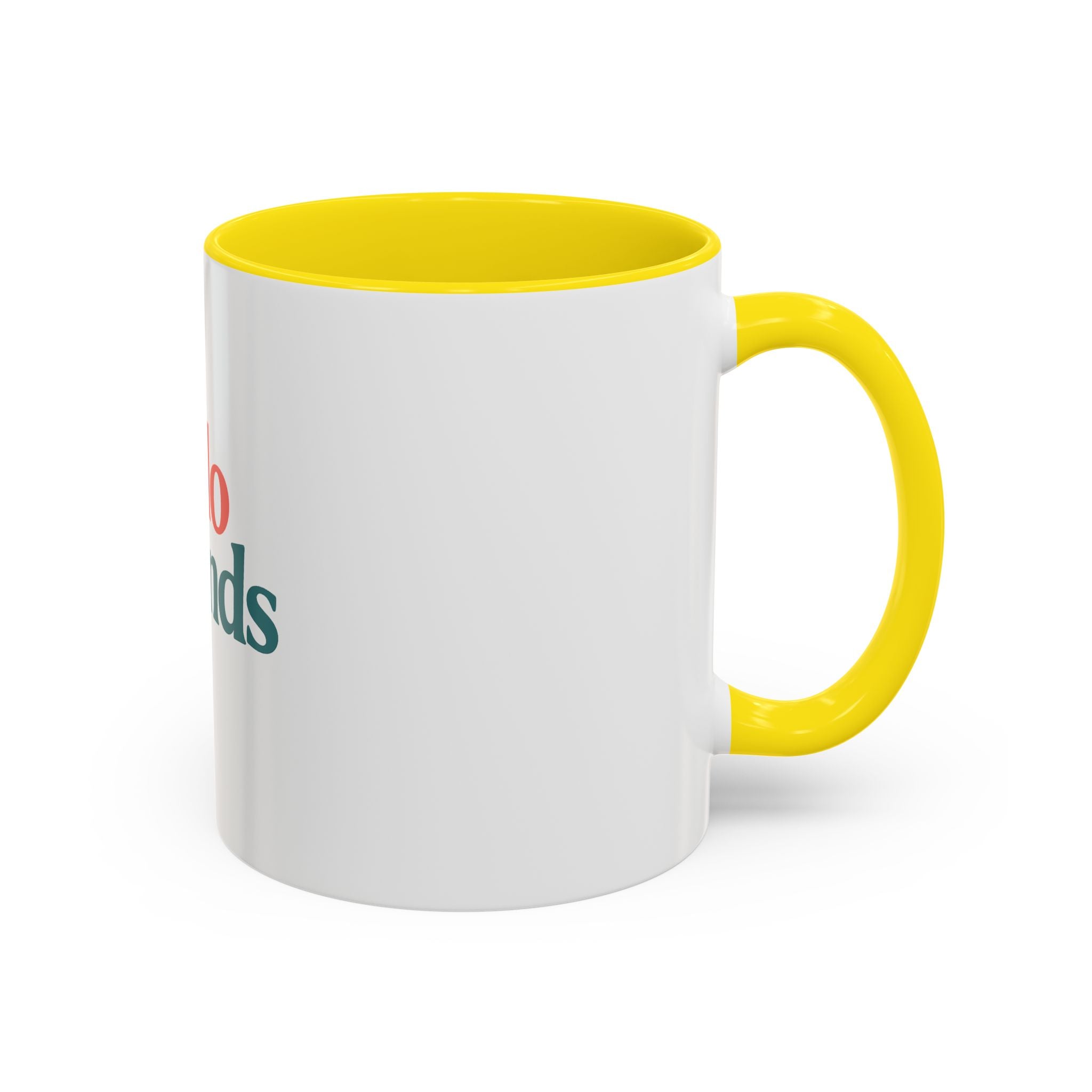 Hello Friends Accent Coffee Mug - Retro Color Typography 11/15oz