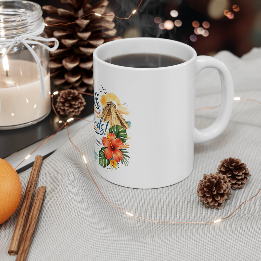 Hello, Friends! Mérida Yucatán 11oz Travel Coffee Mug