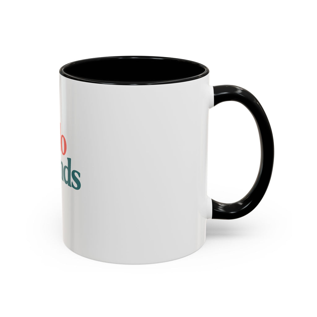 Hello Friends Accent Coffee Mug - Retro Color Typography 11/15oz