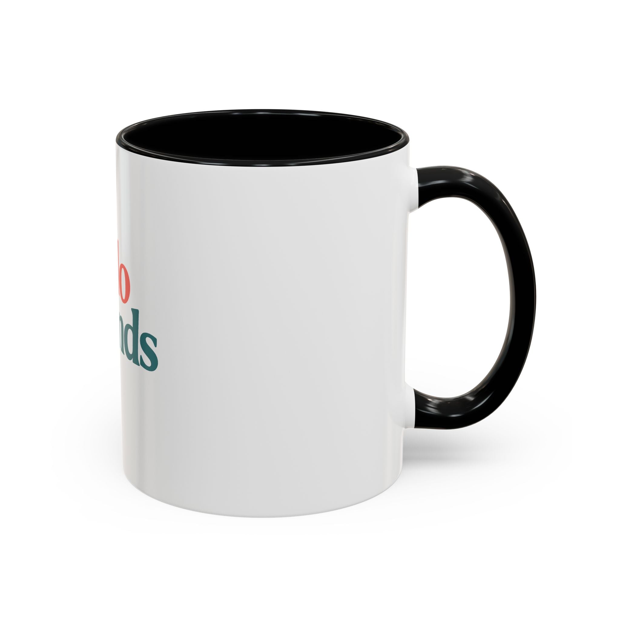 Hello Friends Accent Coffee Mug - Retro Color Typography 11/15oz