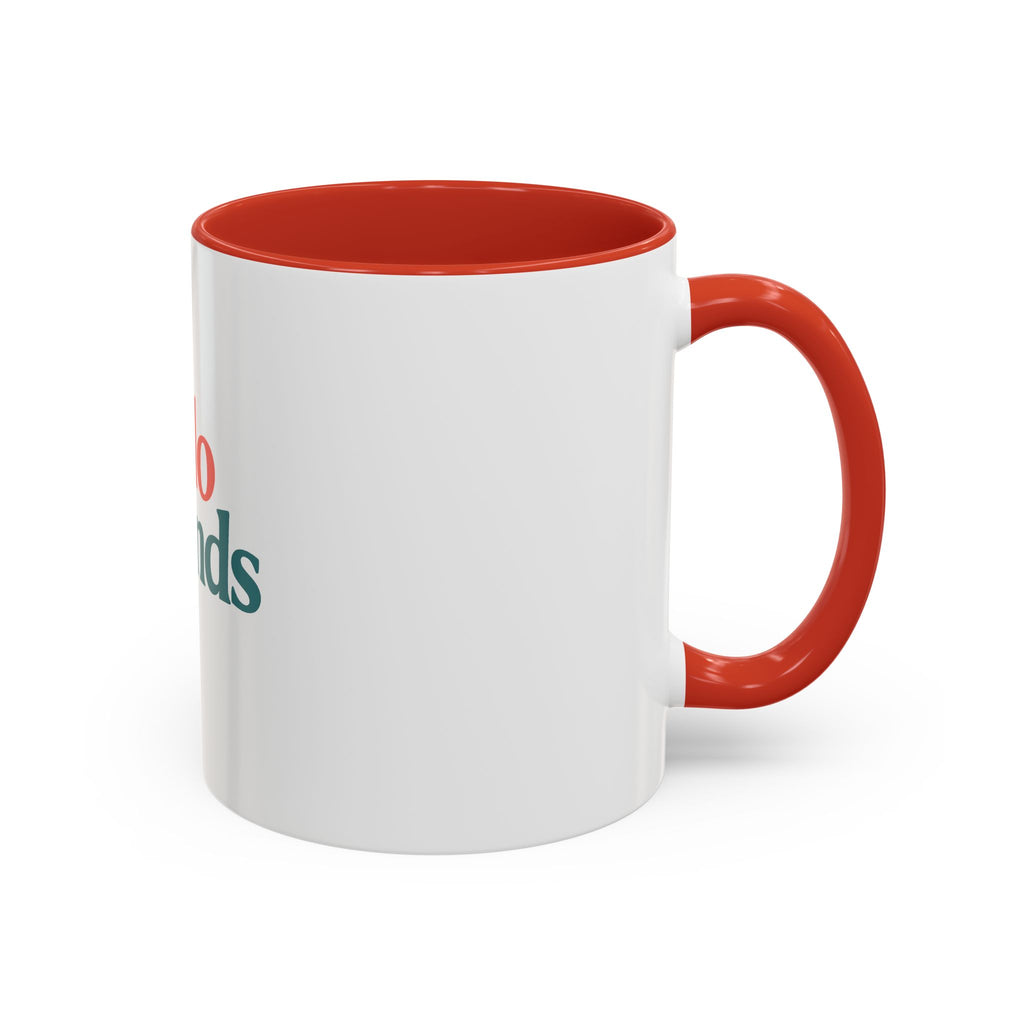 Hello Friends Accent Coffee Mug - Retro Color Typography 11/15oz