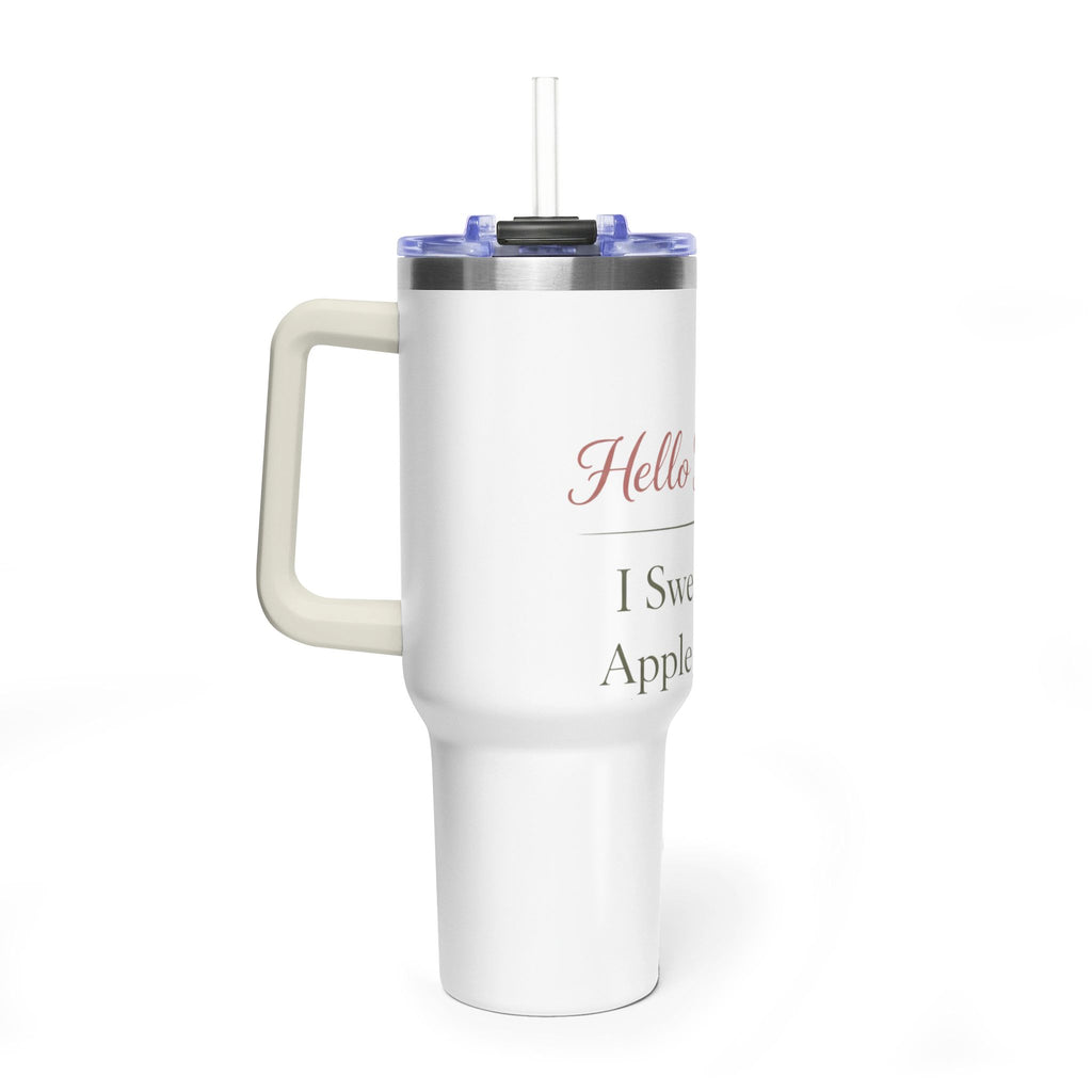 40oz Tumbler — "Hello Friend, I Swear It's Apple Juice" Insulated Travel Mug