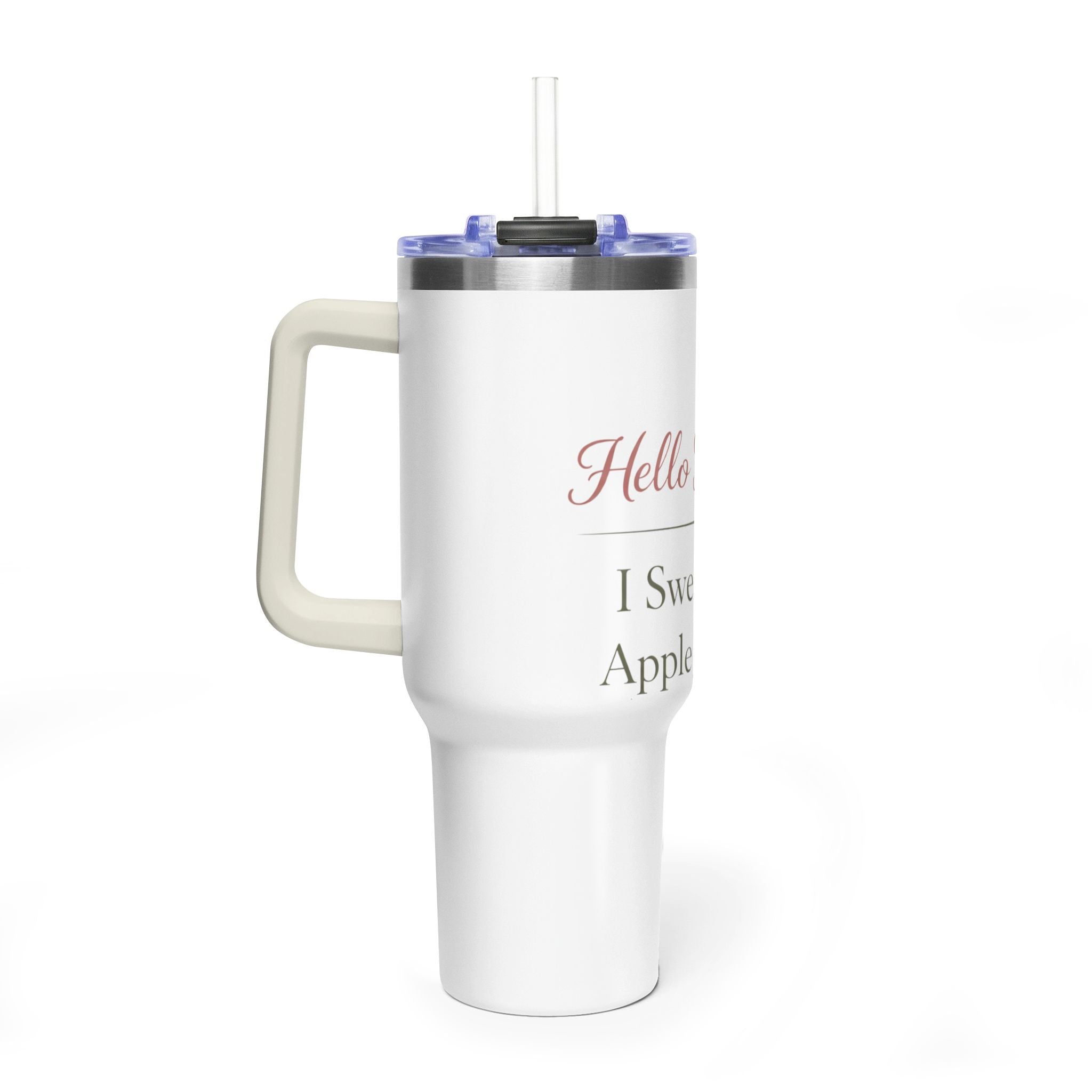 40oz Tumbler — "Hello Friend, I Swear It's Apple Juice" Insulated Travel Mug