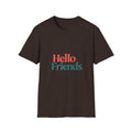 Hello Friends T-Shirt — Retro Two-Tone Greeting Tee