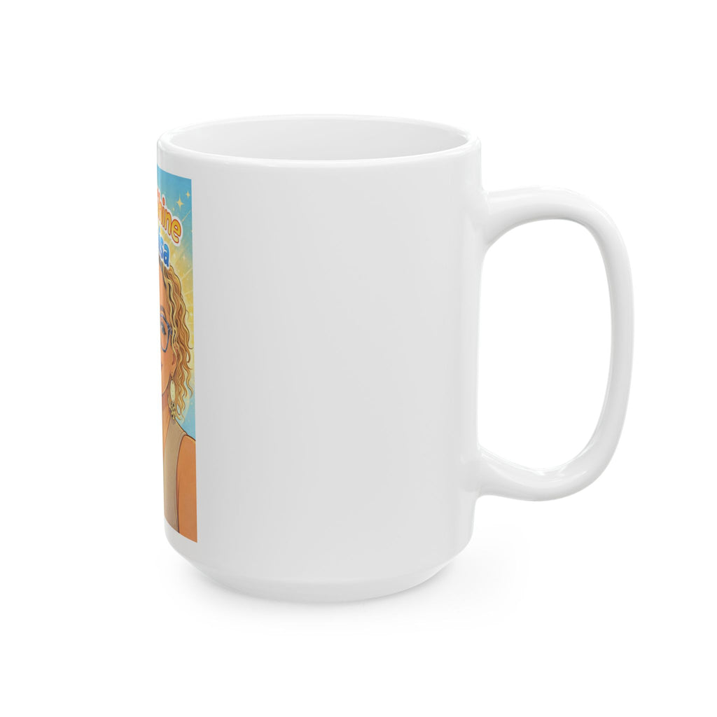 Rise and Shine with Raisa Ceramic Coffee Mug — Personalized Morning Motivation (11oz & 15oz)