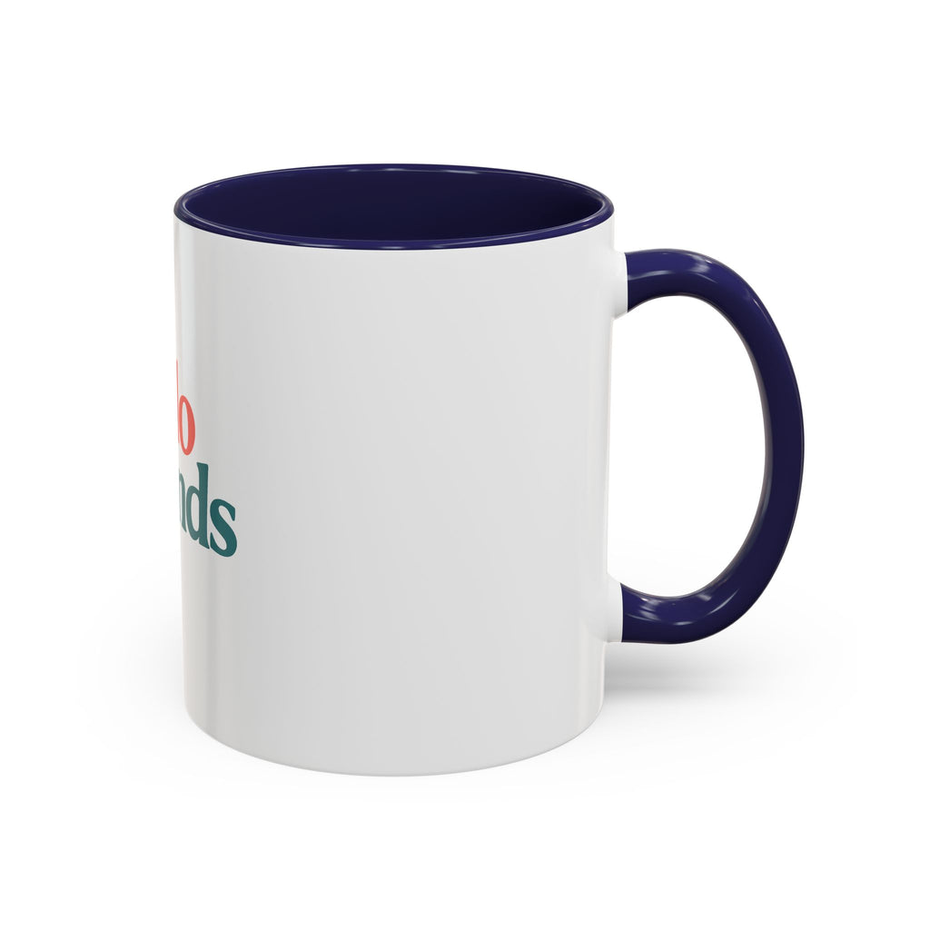 Hello Friends Accent Coffee Mug - Retro Color Typography 11/15oz