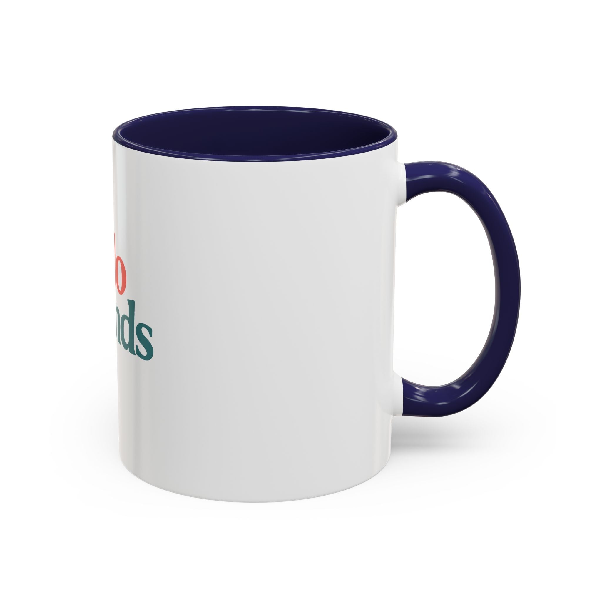 Hello Friends Accent Coffee Mug - Retro Color Typography 11/15oz
